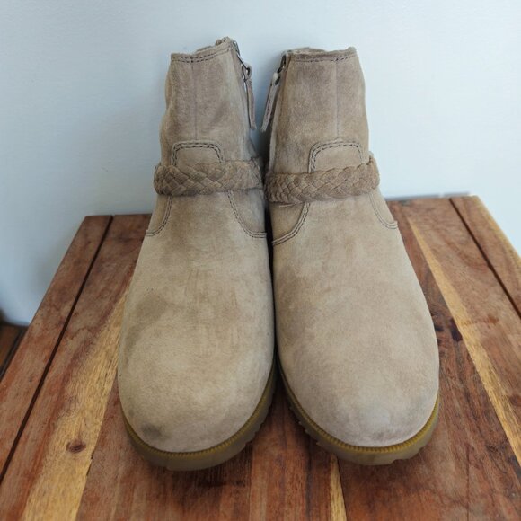 Teva De La Vina Women's Ankle Boots Suede Desert Taupe Size 9 - Picture 5 of 9